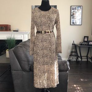 {Leopard Sheer Midi}